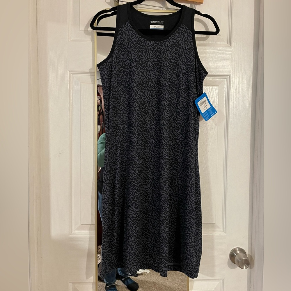 Columbia Omni Wick Saturday Trail Dress III NWT BLACK pattern